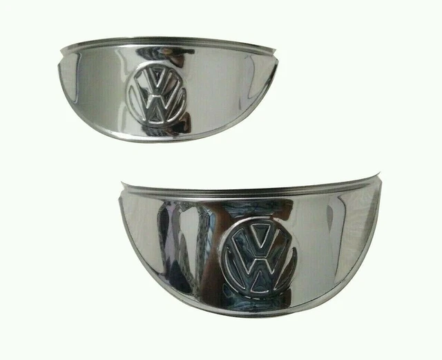Grayston GE915 Stainless Steel Headlight Eyebrow Peaks For VW Beetle Camper