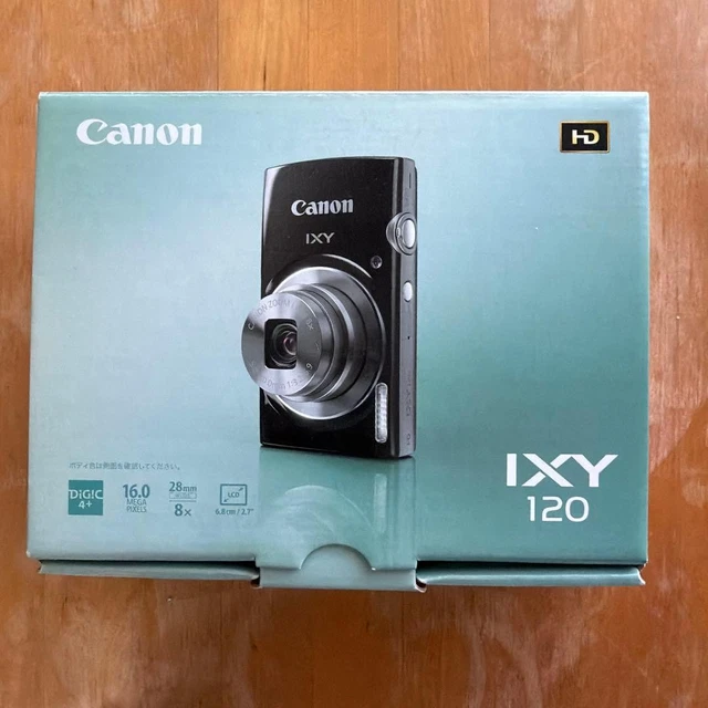 CANON IXY 120 Black Compact Digital Camera with Box and