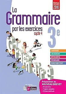La grammaire par les exercices 3e * Cahier d'exercices (Éd... | Livre | état bon