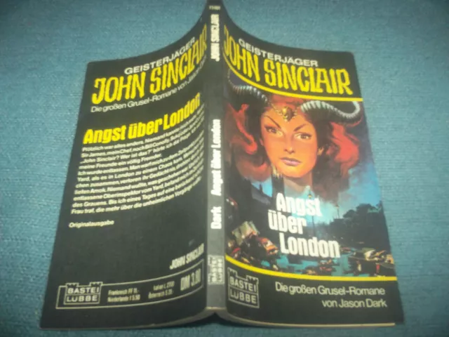 John Sinclair Gruselroman Taschenbuch Band Nr.1  Angst Über London