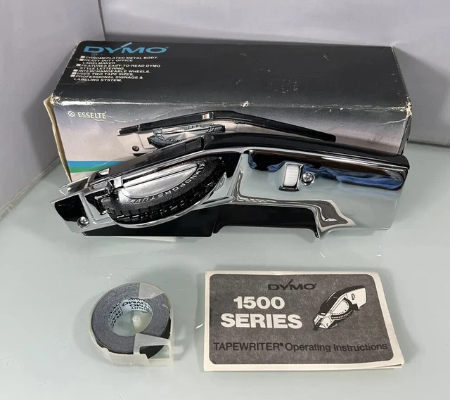 Vintage Dymo Labelmaker Professional Model 1570 NIB 1980s New Old Stock Complete