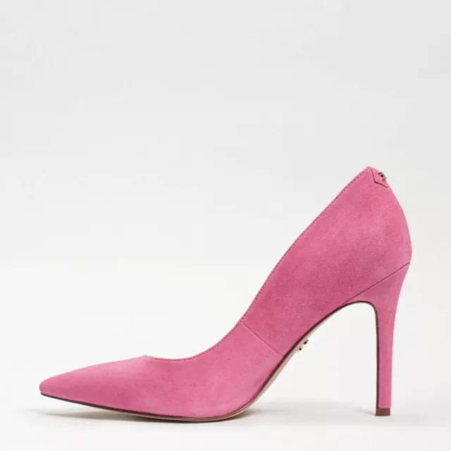 Sam Edelman Hazel Azalea Pink Suede Fashion Stiletto Dress Shoes Pointed Toe 2