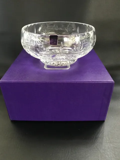 Cut glass Edinburgh crystal small fruit bowl boxed in excellent condition