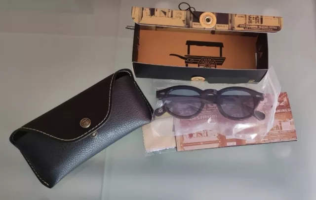OCCHIALE DA SOLE tipo Moscot neri lenti blu Medium 46 Lemtosh EUR 59 99 PicClick IT