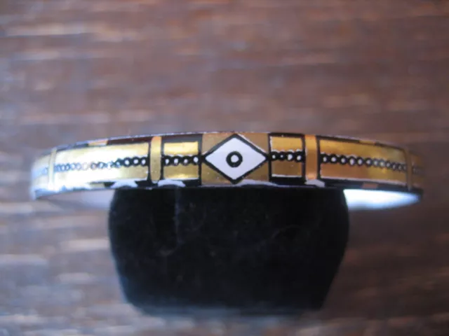 Michaela Frey Designer Armreif Emaille Modernist enamel bangle 70er Jahre Arts