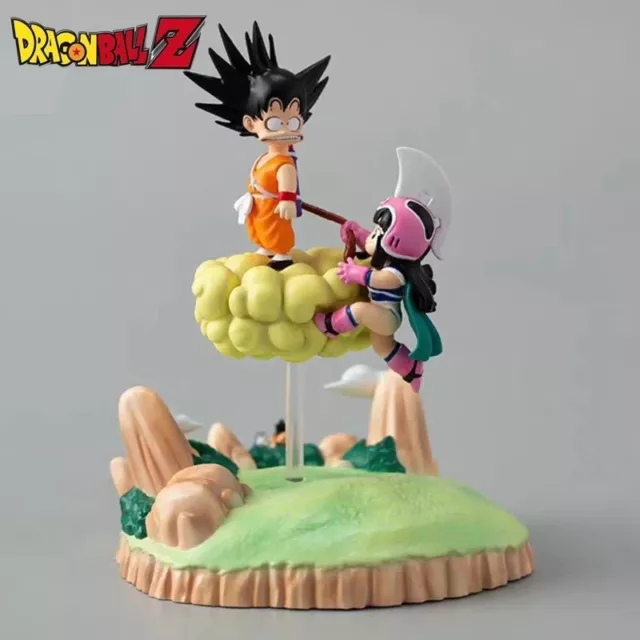 figurine Son Goku Dragon Ball Z sur son nuage avec socle en PVC 10 cm Statue
