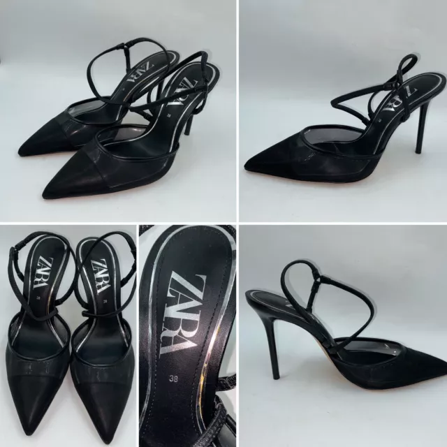 Zara High Heel Sandals In very good condition Size:... - Depop