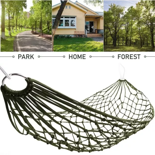 With Rope Camping Hammock Portable Camping Rope Bed  Travel