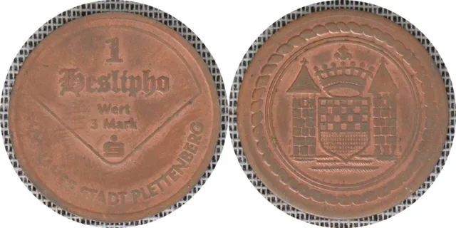 GERMANY 1996 Token - 1 Heslipho = 3 Mark 600 JAHRE STADT PLETTENBERG