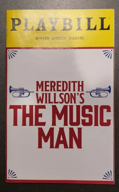 Mar 2022 THE MUSIC MAN Winter Garden THEATRE Broadway Playbill : Hugh Jackman