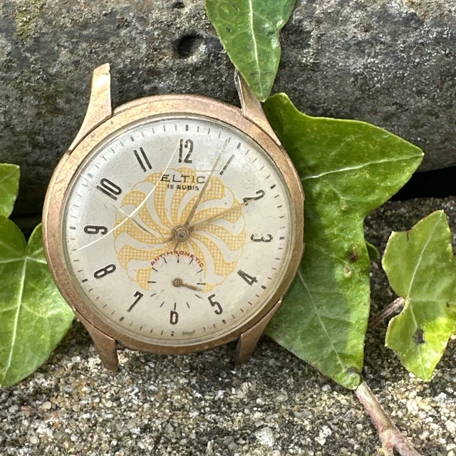Montre Witt Art Déco – Boîtier Et Bracelet Plaqué Or – Mécanique, Fonctionne Parfaitement