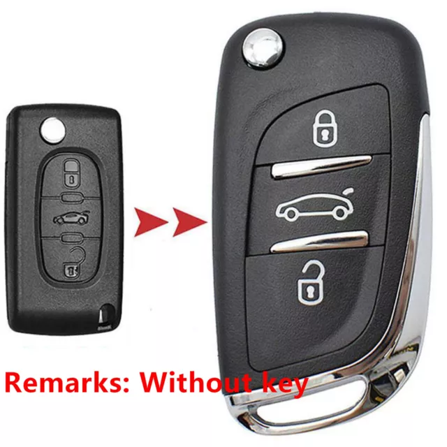 Etui clé de voiture - Etui clé de voiture - Clé - Clé de voiture / Peugeot  2 boutons