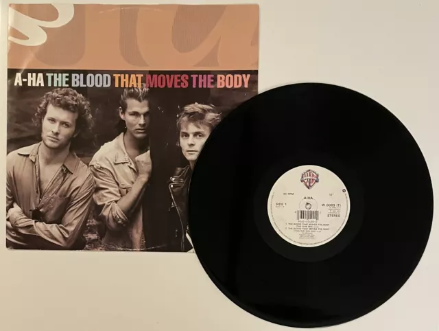 AHA THE BLOOD That Moves The Body UK 3 pistes 12 pouces vinyle 1992