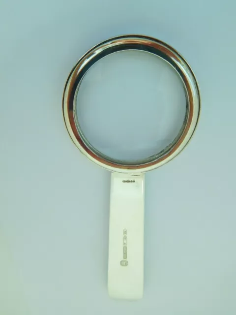 Stunning Vintage Cesa 1882 Solid Silver Magnifying Glass