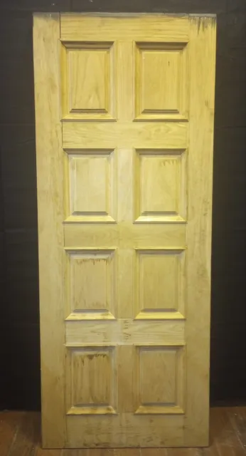 Solid Wood Eight Raised Panel Exterior Door 32 1/4" x 80"