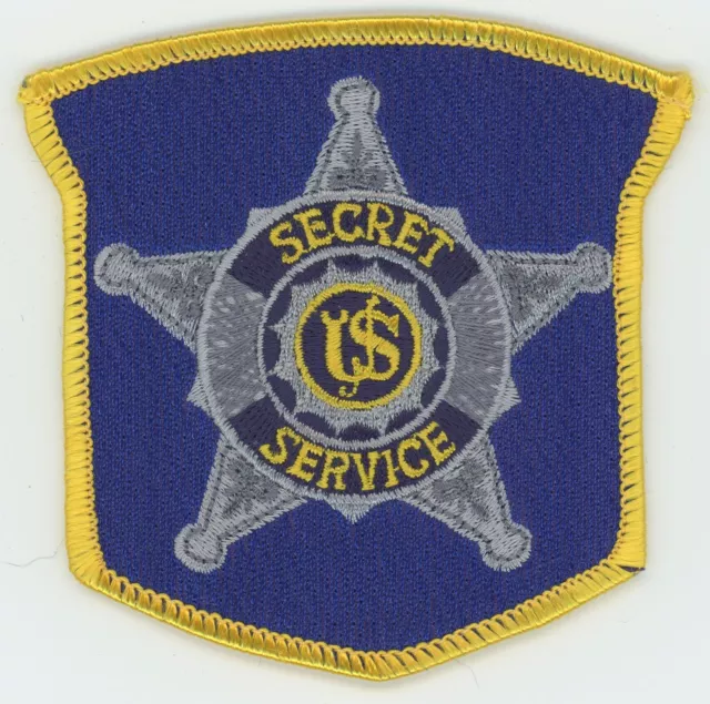 Secret Service Gold Blue Silver Star Patch