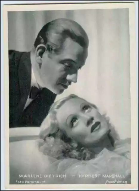 C3773/ Marlene Dietrich - Herbert Marshall Ross Bild 13 x 18 cm  ca.1935