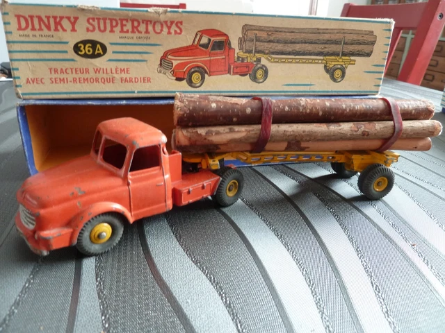 Dinky Supertoys Tracteur Willème Semi Remorque Fardier Ref 36a 56/59