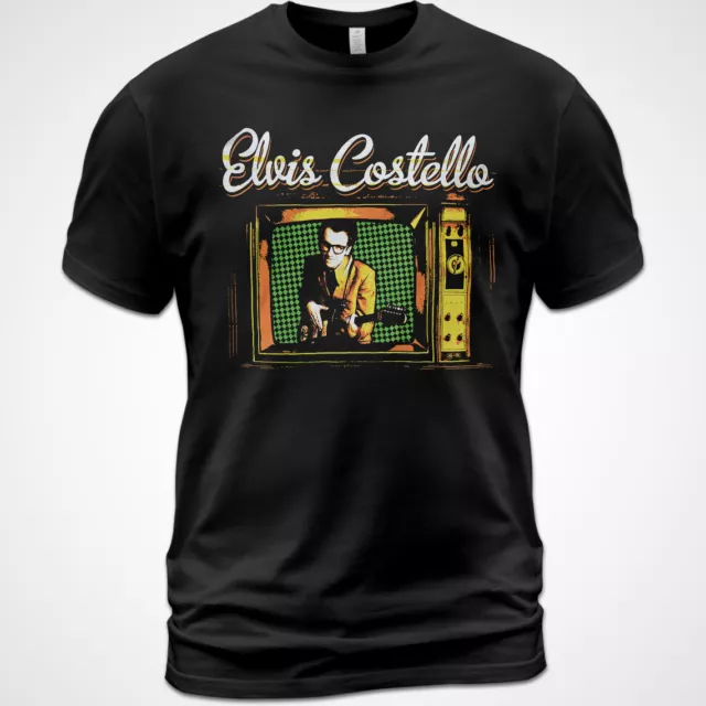 Cotton Unisex T-shirt Elvis Costello On Tour Music Shirt When I Was Cruel