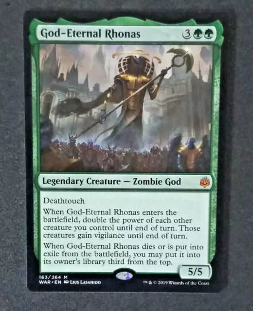 MTG God-Eternal Rhonas / War of the Spark / Near Mint Magic the Gathering card