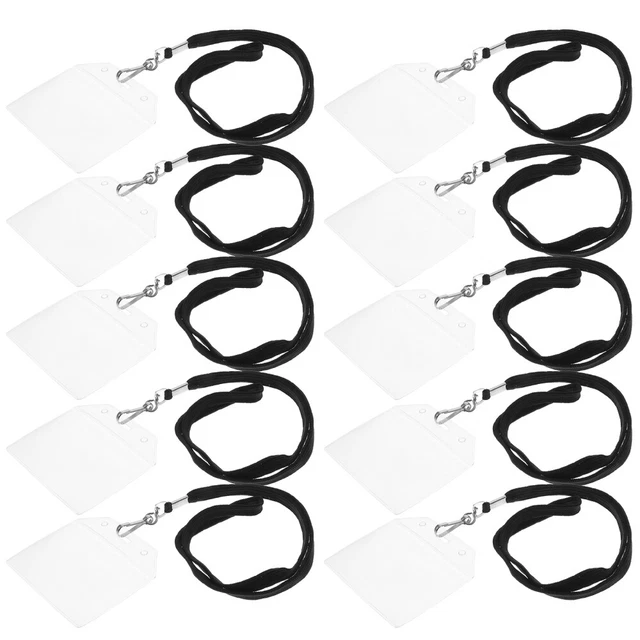10Pcs Kartenhalter Namensschild Cover Ausweishülle Ausweishalter ID Card Holder