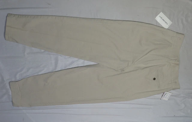 Vintage Calvin Klein Sport Womens Pants Sz 10 Pleated High Waist Khaki Usa Nwt
