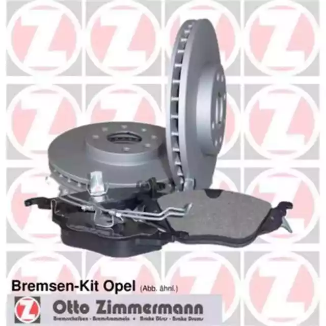 Zimmermann Bremsscheiben 256mm + Beläge vorne für Opel Astra G 4-Loch