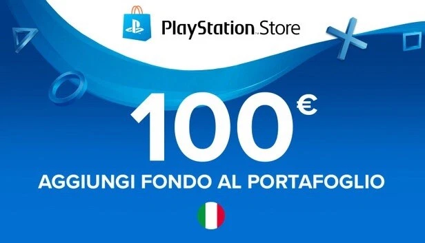 Gift card 100 EURO Playstation Network Store - codice per credito PSN - Italia