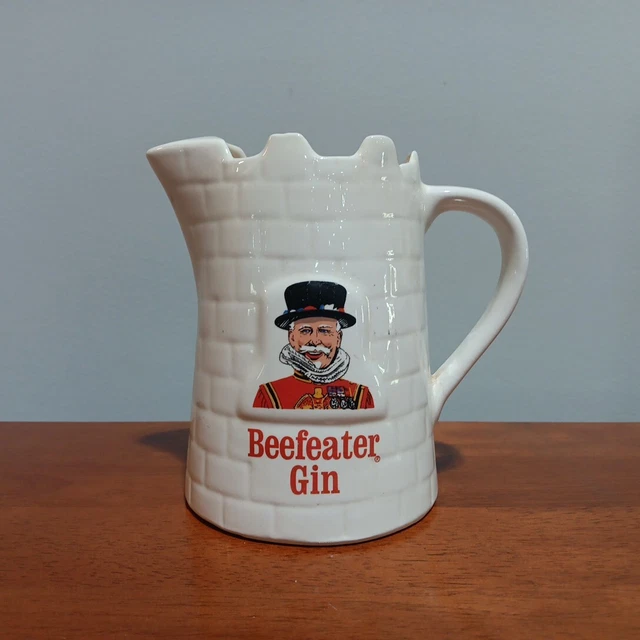 Vintage Beefeater Gin Ceramic Mug Pitcher Stein Wade England Kobrand