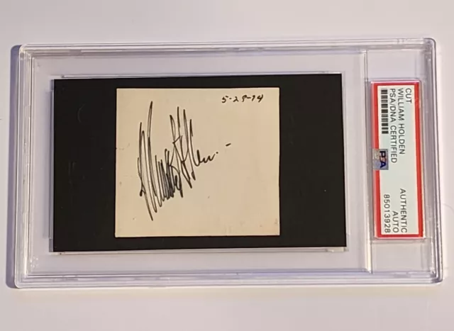 William Holden Signed PSA DNA COA Autograph Actor Cut Auto Sunset Boulevard