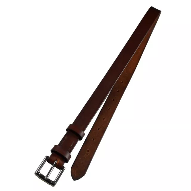 Porsche 356 Spare Wheel Strap Brown Bridle Leather Stainless Steel Hardware