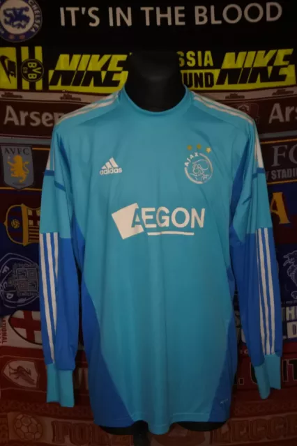 5/5 Ajax Amsterdam adults XXL 2012 gk MINT football shirt jersey trikot soccer