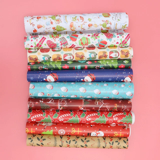 Papel Kraft papel de regalo de Navidad papel de boda paquete de Navidad papel