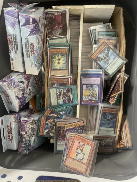 1000 YUGIOH CARDS ULTIMATE LOT YU-GI-OH! COLLECTION WITH 50 HOLO FOILS &  RARES!!