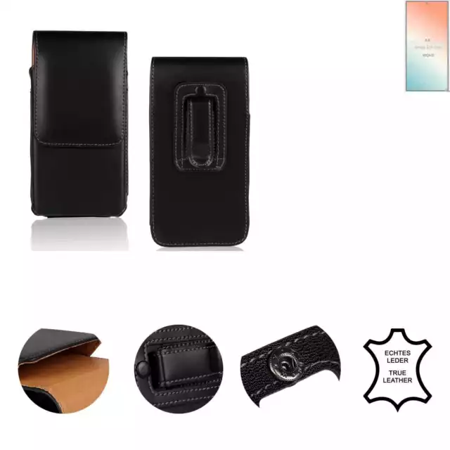 Étui en cuir véritable pour pochette de ceinture pour Samsung Galaxy S24 Ultra