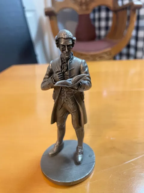1974 Franklin Mint People of Colonial America "The Schoolmaster" Pewter Figure
