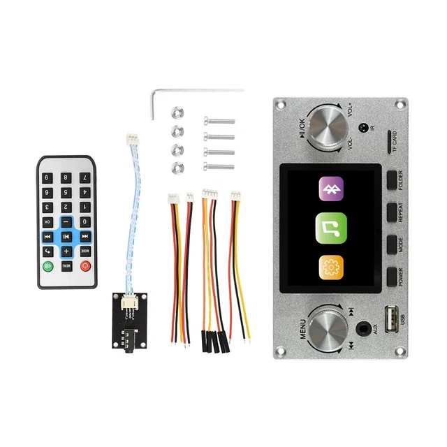 thumbnail image 2 of DC 12V MP3 Player Decoder Board Bluetooth 5.0 LCD Screen WMA WAV TF USB 2 of 14