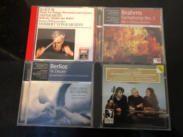Bartok, Brahms, Berlioz  - Various titles - 4 x CD bundle