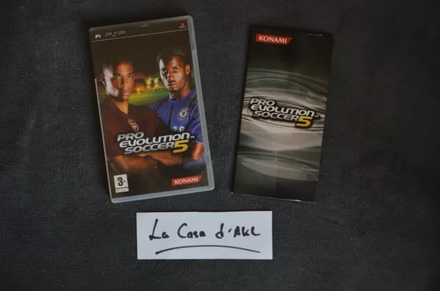 ₪ PAS DE JEU ₪ Boite + notice de PSP FR - PES Pro Evolution Soccer 5
