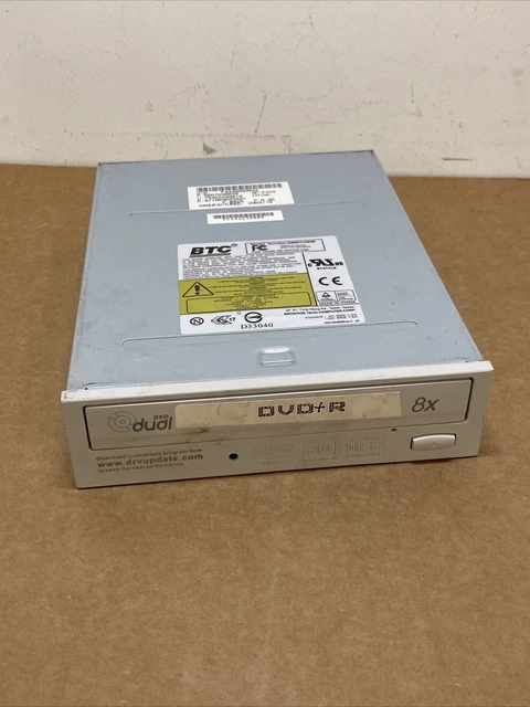 BTC DVD±R/RW Rewritable Drive DRW1008IM IDE Burner / Recorder / Writer Black