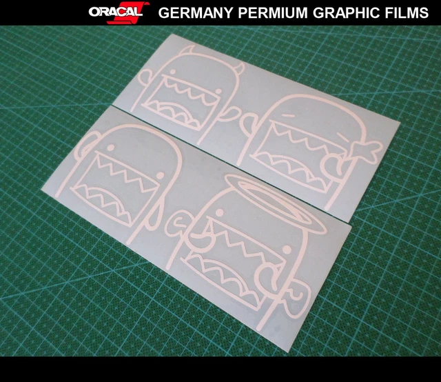 Techno Comedy Fun White Vinyl Car Decal – 20cm, Gloss Finish, Made In Germany