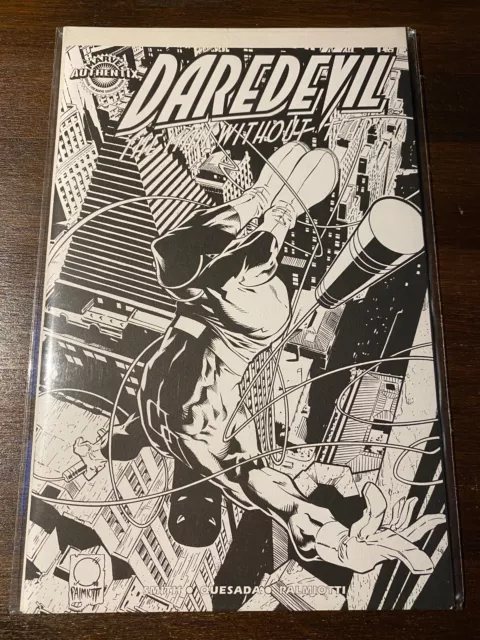 US Daredevil 1 B/W Marvel Authentix Dynamic Forces Smith Quesada Palmiotti