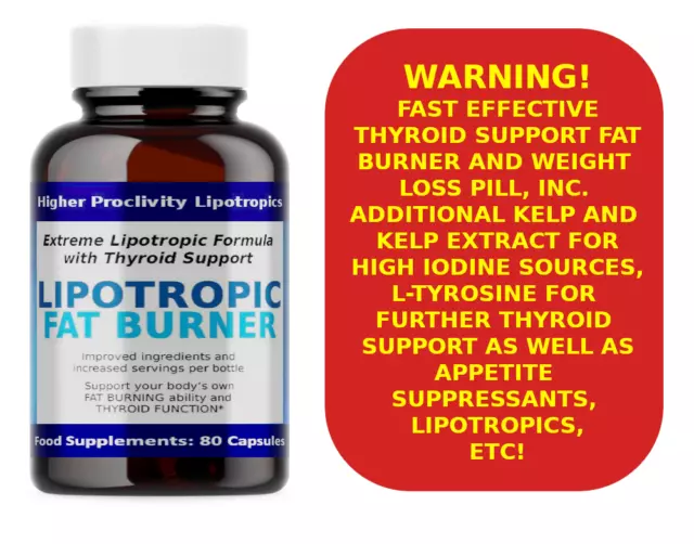 THYROID BOOST PILL Diet slimming Fast Fat Burners Weight Loss
