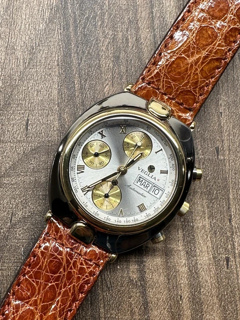 OROLOGIO VEGLIA 2282 Titan Cronografo New Old Stock Valjoux