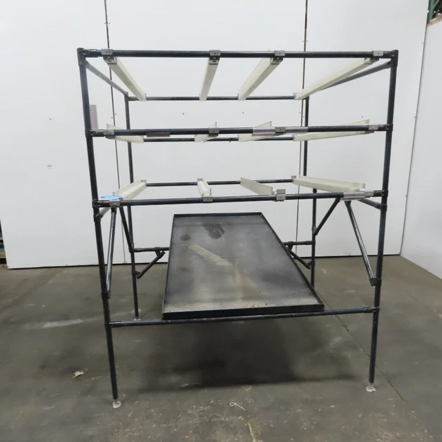 Logiform Modular Rolling Gravity Flow Skate Roller Rack Shelving Unit 50x56x69"