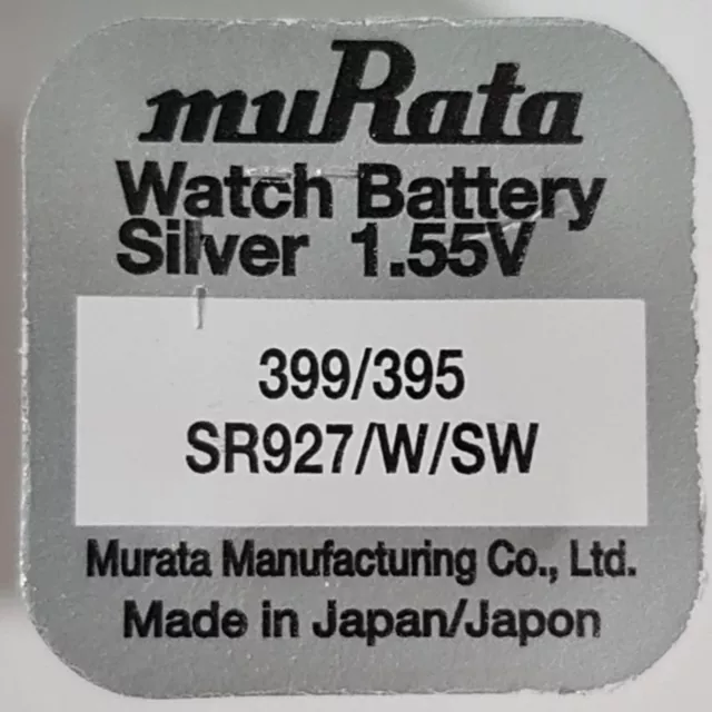 Murata (Sony) 399/395  Knopfzelle Uhren-Batterie SR927SW AG7 SR927/W/SW ÖZENSAAT 3
