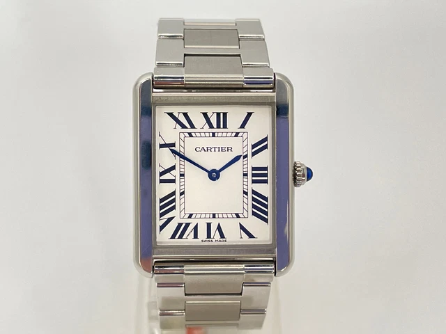 Gents Cartier Tank Solo 3169 Quartz Watch. Small Wrist Size. Goldmine Jewellers.
