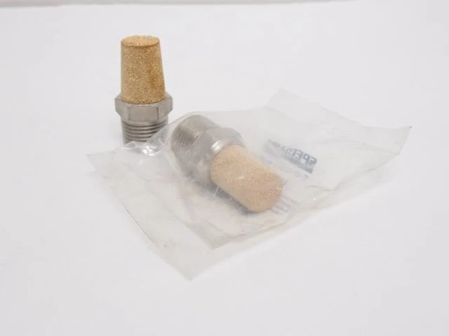 192285 New-No Box; Speedaire 1A327A Lot-2 Pneumatic Exhaust Mufflers 3/8NPT