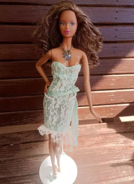 Miss Aquamarine Barbie Birthstone Beauties Doll Pink Label AA March