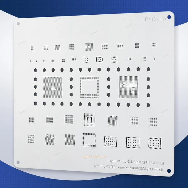 BGA Heated Directly Reballing Template for Samsung S8/Note8